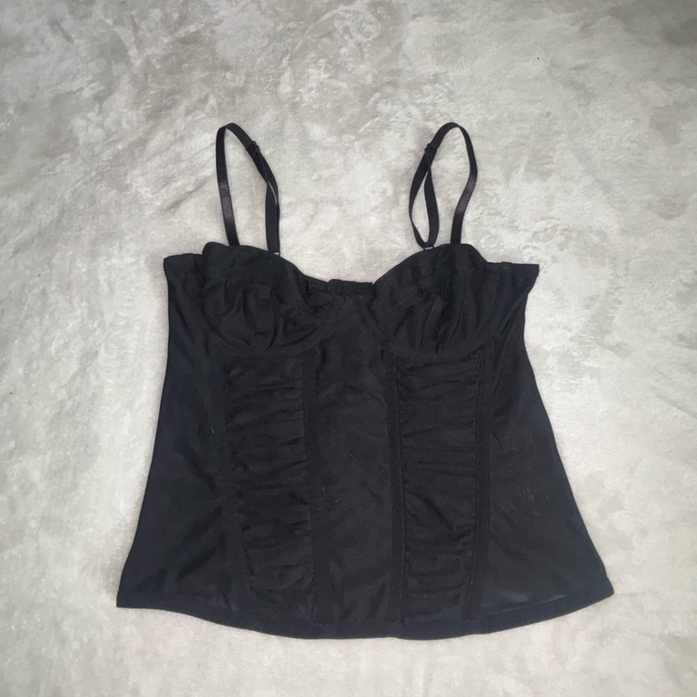 Black Women's corset Top - Picture 3 of 4